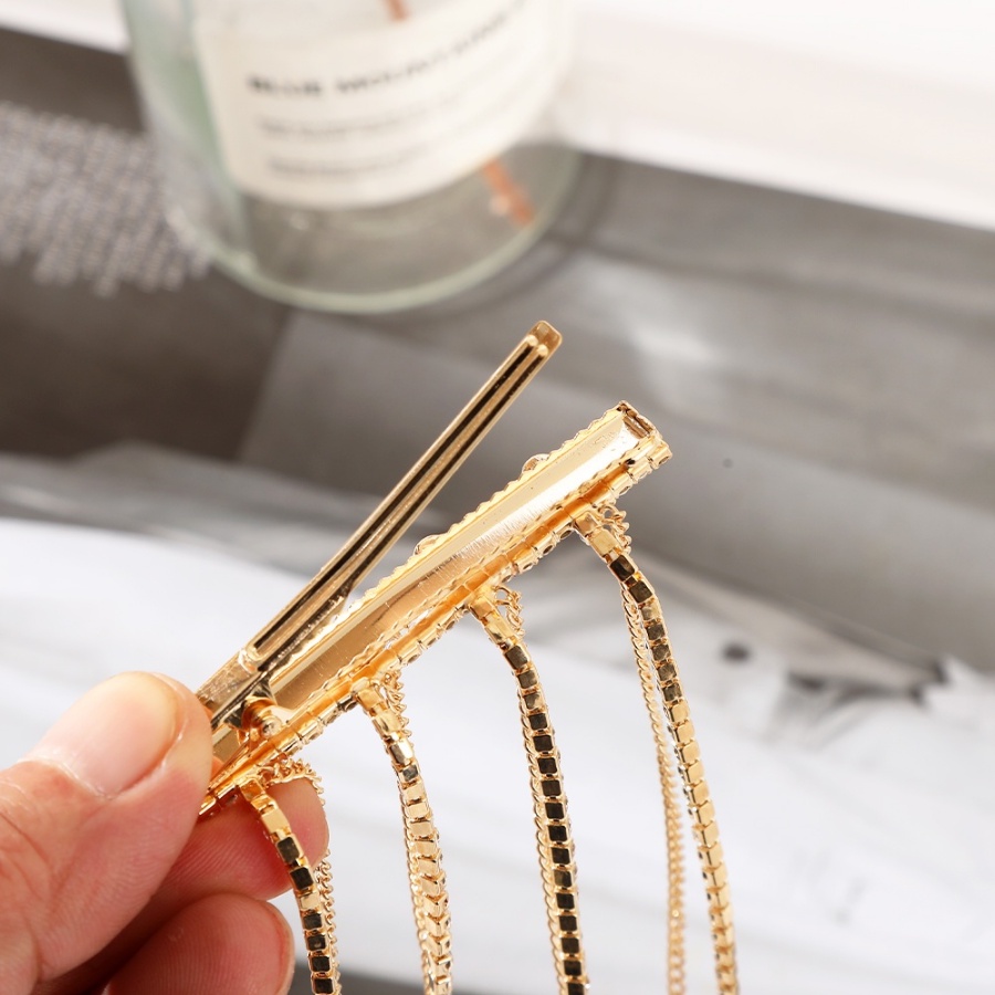 Kẹp Tóc Kim Loại Đính Ngọc Trai Nhân Tạo Thời Trang