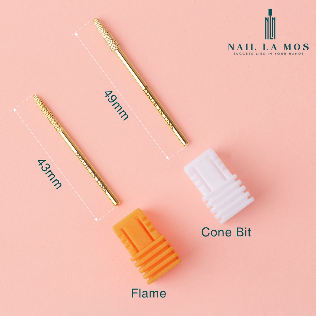 Đầu mài khóe Mỹ chất liệu titan vàng cao cấp - Đầu mài móng, mài mịn loại xịn, dùng bền, an toàn (lẻ chiếc)