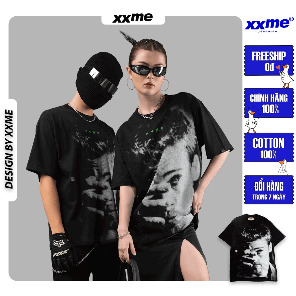 Áo Thun | Áo phông nam nữ cotton thoáng mát cao cấp Portrait - XXME - Đen