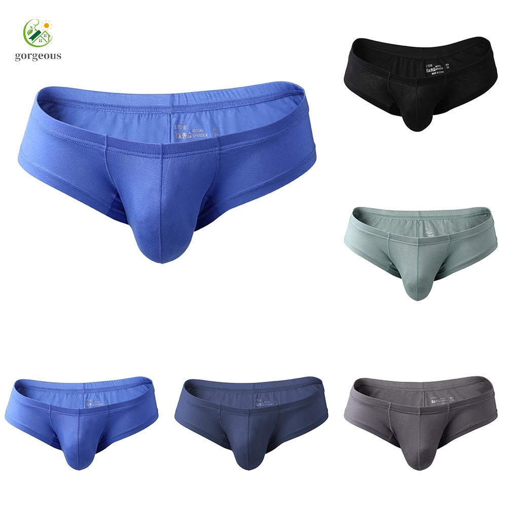 GORGEOUS~Underwear Silky Convex Pouch Underwear Elasticity Slips Sexy Erotic 2022