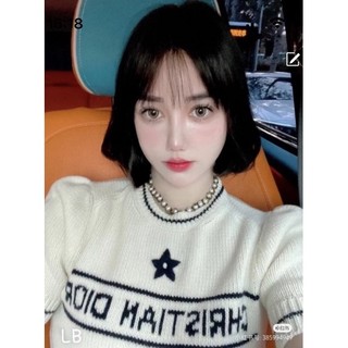 Áo len dior sao cộc tay