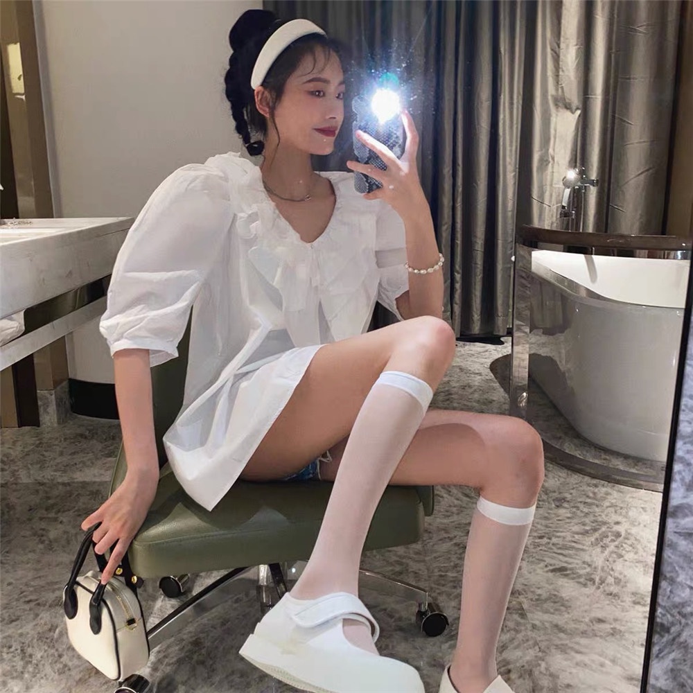 Vớ Dài Qua Gối Vải Lụa Mỏng Thời Trang Cao Cấp