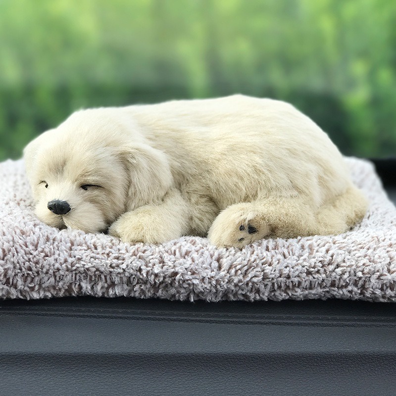 Thú bông CÁO TRẮNG GIỐNG THẬT 99% chó mèo sói gấu lõi than hoạt tính lọc không khí khử mùi trang trí xe hơ