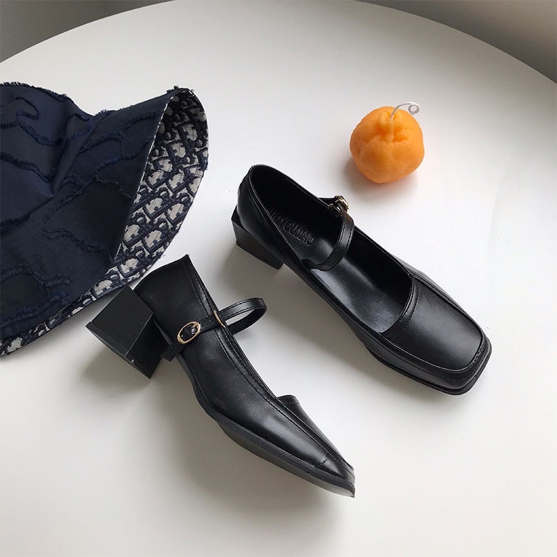 G512 | Giày Mary Jane Dáng Basic Nữ Tính Phong Cách Hàn Quốc Êm Chân