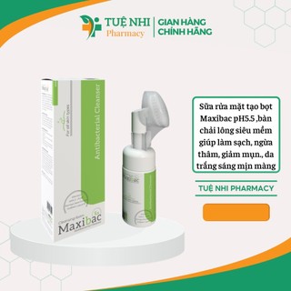Sữa rửa mặt tạo bọt Maxibac pH5.5 chai 100ml