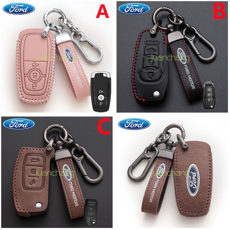 Bao Da Đựng Chìa Khóa Xe Hơi Ford Fusion Mondeo Mustang Explorer Fiesta Focus 2 Ecosport Kuga Escape Falcon B-Max C-Max Eco Sport MK2 Galaxy