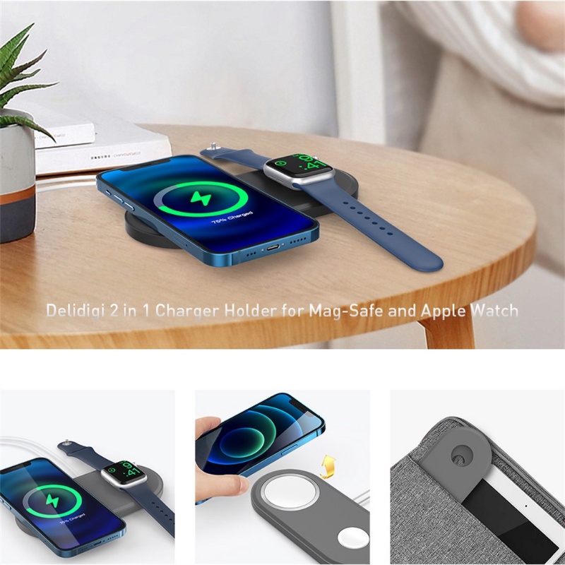 Đế Sạc Để Bàn Cho Magsafe iPhone 13 / 12 / Mini Pro Max / Apple Watch