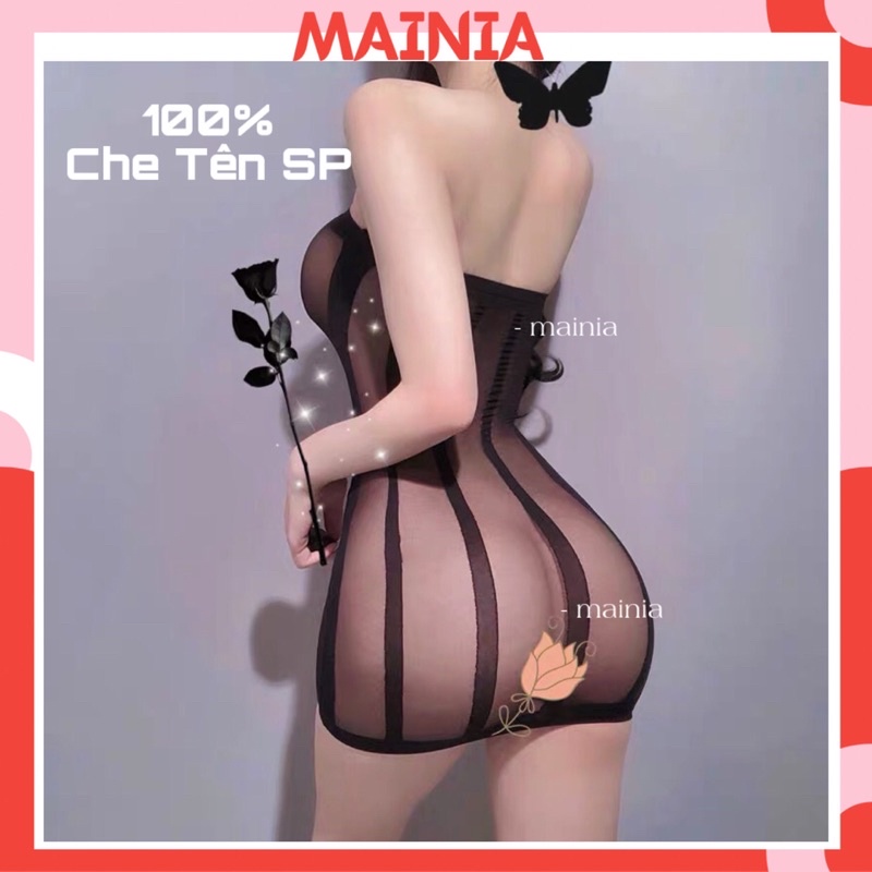 Đầm Ngủ Váy Ngủ Body Xuyên Thấu Siêu Co Giãn Sexy Gợi Cảm Mainia Shop 090