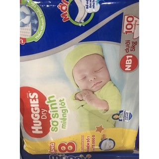 Miếng lót sơ sinh huggies nb100,nb2-60
