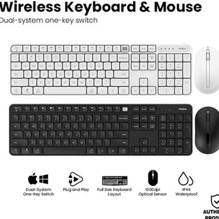 Set bàn phím và chuột không dây miiiw wireless keyboard mouse set b03 104 keys 2.4g ipx4