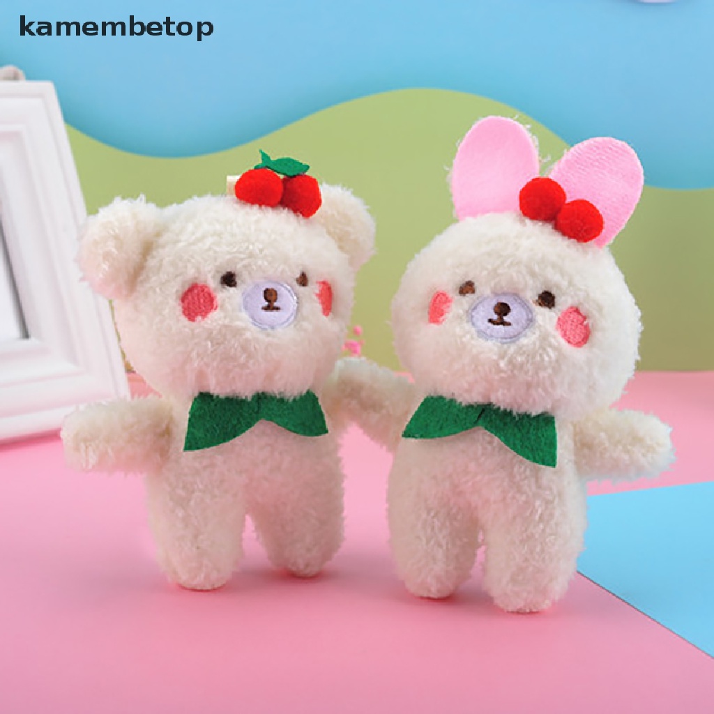 Thú Nhồi Bông Hình Hoạt Hình Đáng Yêu ​Móc Khóa Hình Gấu / Thỏ / Cherry Xinh Xắn Đáng Yêu
