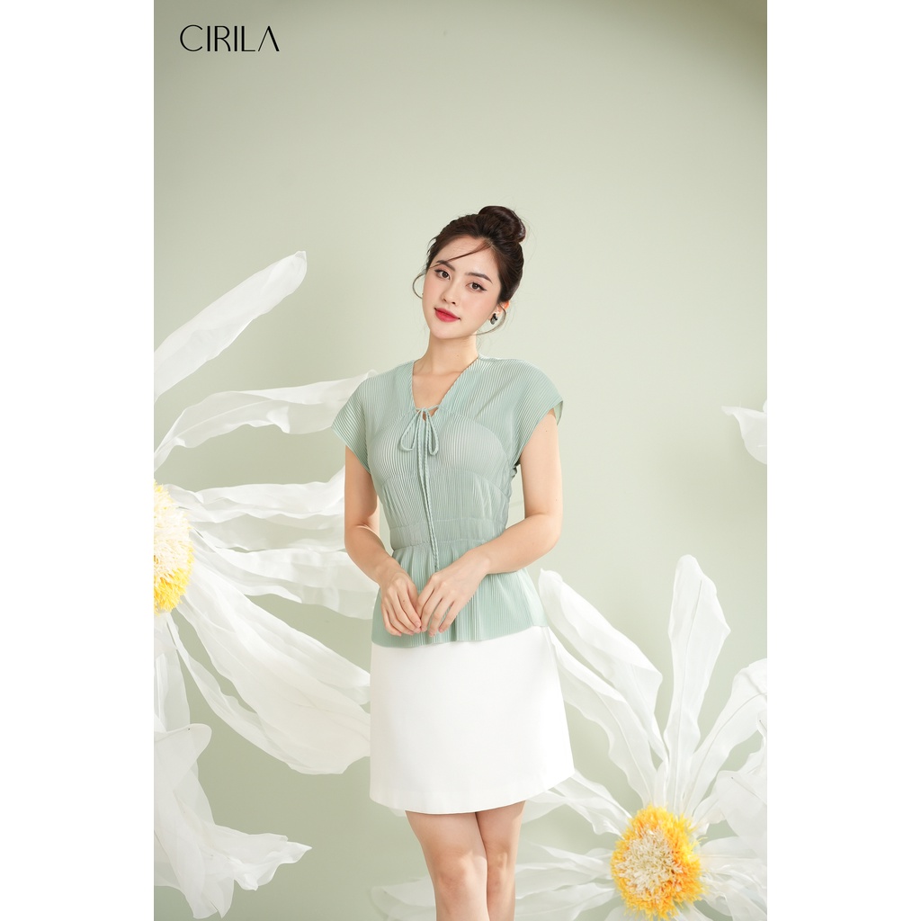 Áo xanh mint dập tăm Veci Shirt [CIRILA BY RIMMY]