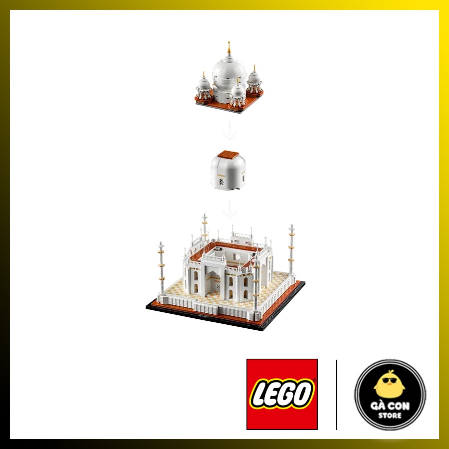 LEGO Architecture 21056 Taj Mahal Ngôi đền Taj Mahal.