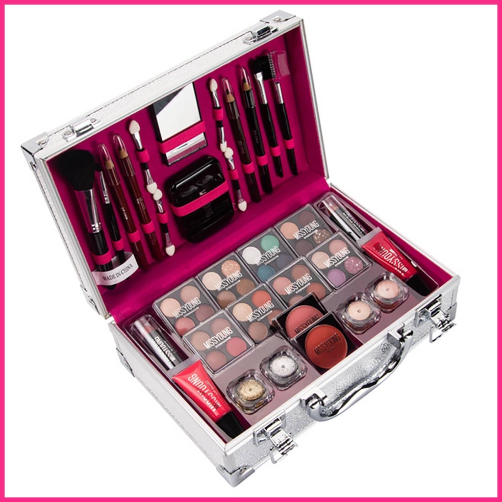 Bộ trang điểm all in one multi-purpose beauty full makeup essential starter kit cho bé gái thanh thiếu niên và trang điểm buraivn