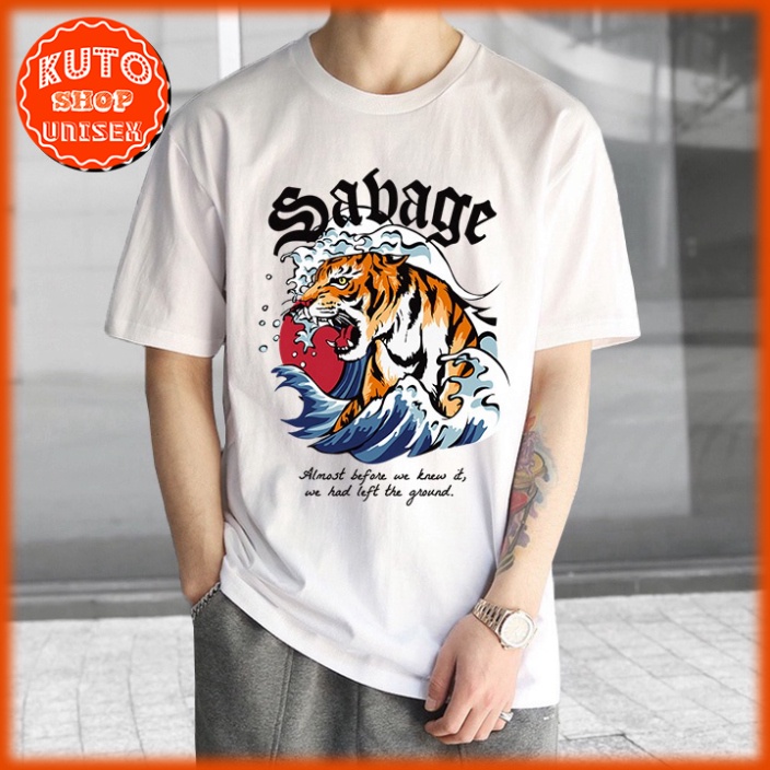Áo Thun Tay Lỡ Local Brand SABAGE Cotton 100 Form Rộng Unisex