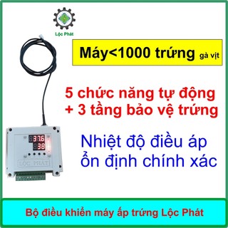 Bộ Điều Khiển Máy Ấp Trứng Lộc Phát Làm Máy 300 – 1000 Trứng Gà, Vịt, Chim Bồ Câu, Điều Khiển Nhiệt Độ Chính Xác ĐK860