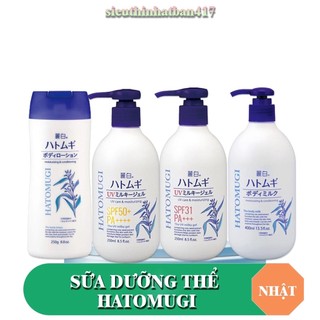 Sữa Dưỡng Thể Chống Nắng Hatomugi SPF31 PA+++, SPF50 PA+++, 450ml, 250g