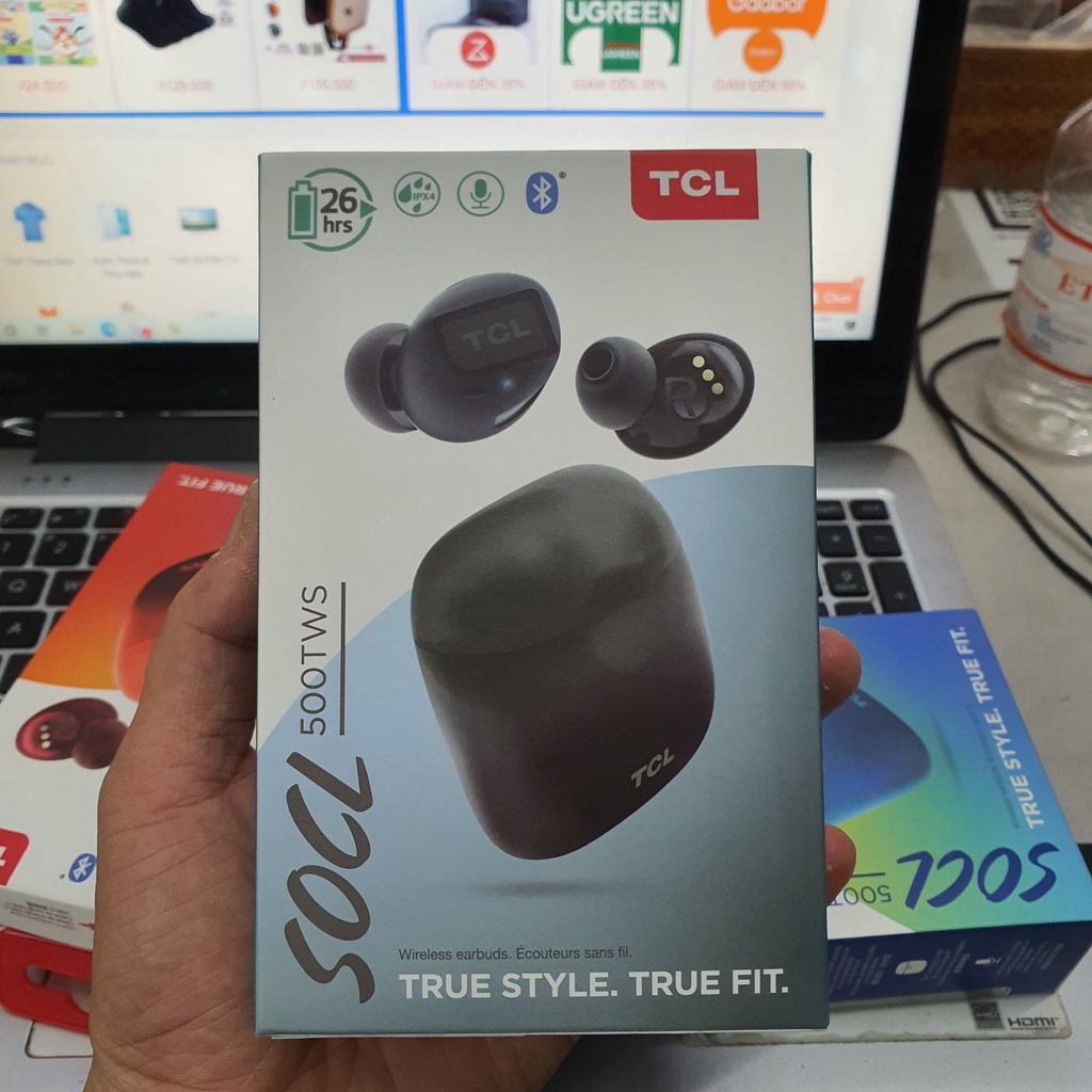 Tai Nghe Bluetooth TCL SOCL500TWS Chính Hãng, Hàng Xuất Mỹ, Kháng Nước, Bass To, Thiết Kế Trẻ Trung, Giá Rẻ