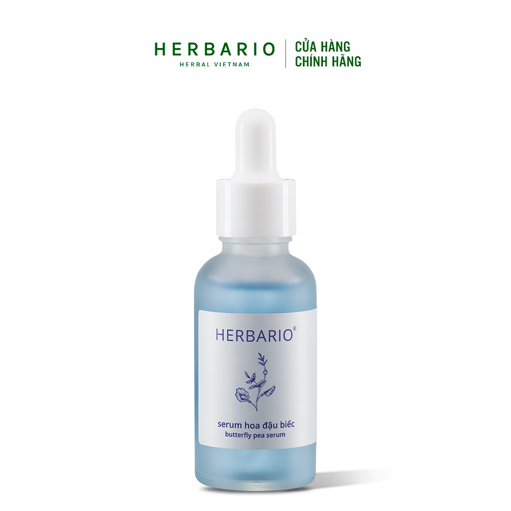 Serum tinh chất Hoa Đậu Biếc herbario 30ml ngăn ngừa lão hóa da thuần chay