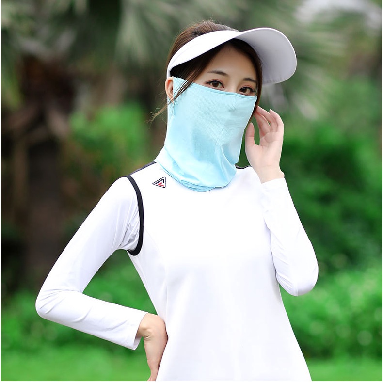 Khẩu Trang Chống Nắng PGM Bằng Lụa Mát Chống Tia UV Cho Nam Và Nữ