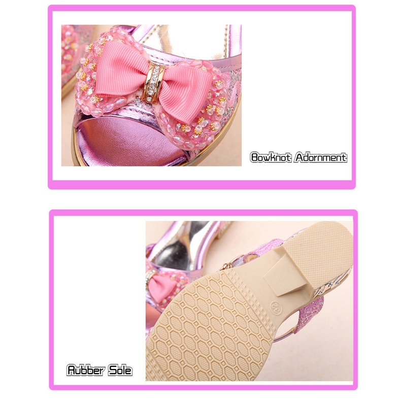 Giày cao gót cho bé gái  giày công chúa cho bé gái  sandal bé gái Size 26-37 PJA4