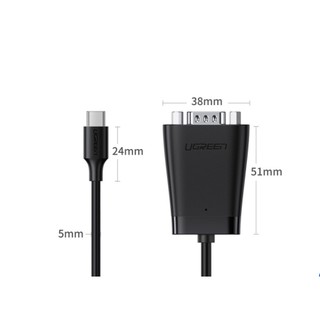 Cáp USB Type-C to Com RS232 dài 1.5m Ugreen 70612