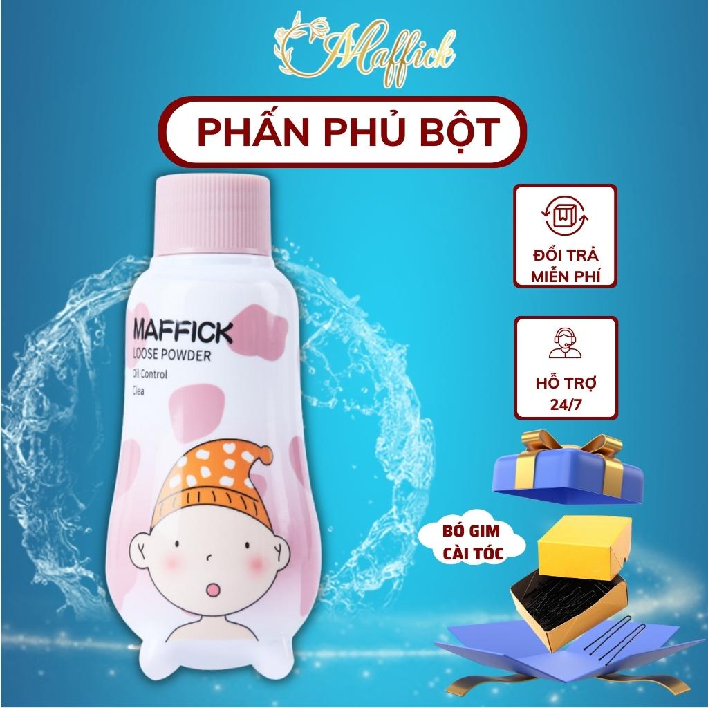 Phấn phủ Maffick MF182 dạng bột makeup bộ mỹ phẩm nội dịa trung kiểm soát dầu không thấm nước lâu trôi lớp trang điểm