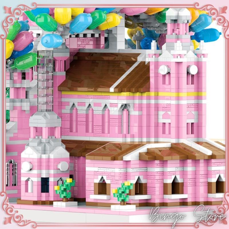 MÔ HÌNH LẮP RÁP NHÀ THỜ TÂN ĐỊNH 6818 CHI TIẾT