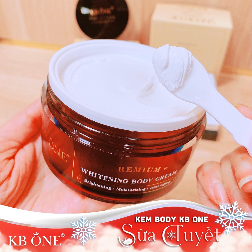 Kem body kb one sữa tuyết Whitening Body Cream Premium