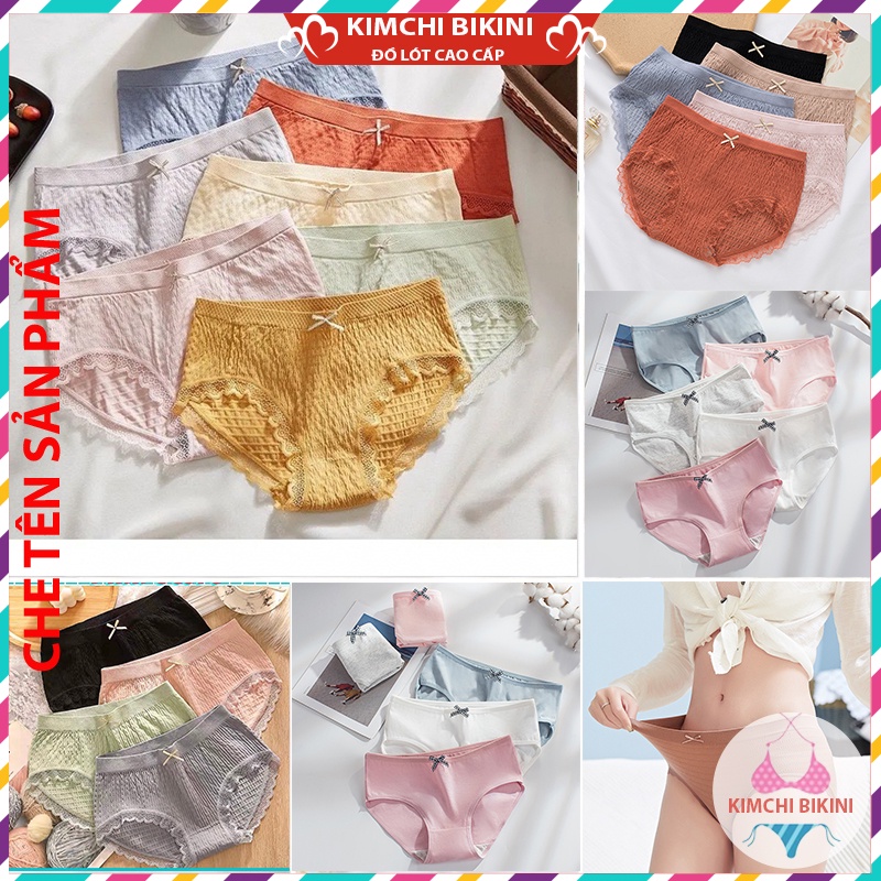 quần lót nữ đen vải mềm ôm bụng nâng mông KIMCHIBIKINI quần chip nhật nhiều mẫu mã đa dạng được chị em thường dùng