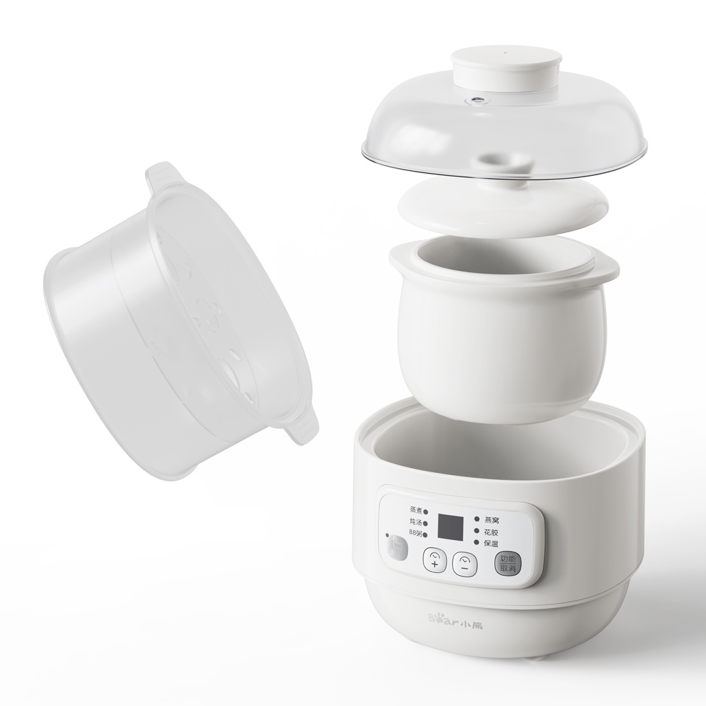 Nồi nấu chậm đa năng 0.8L Bear DDZ-A08T8 - Hàng chính hàng