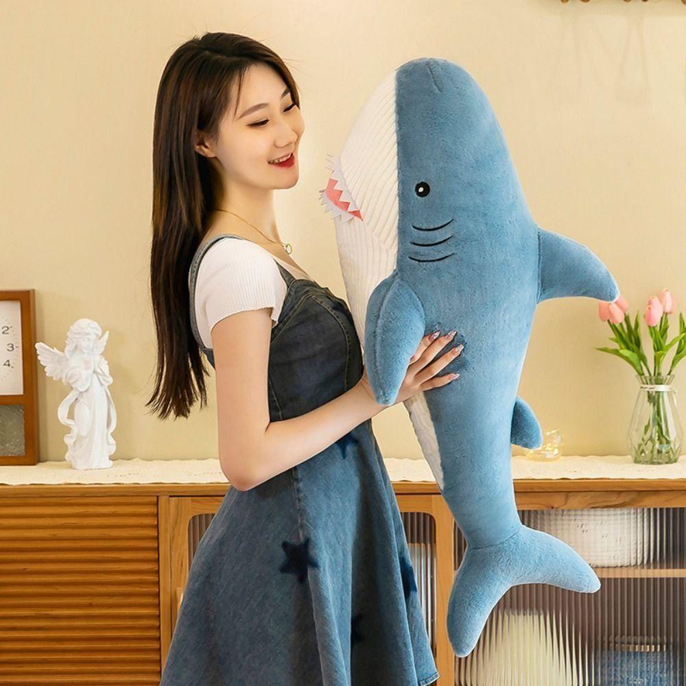 Đồ chơi nhồi bông Hình Cá Voi Xanh Vui Nhộn Cho Bé