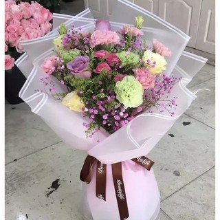Giấy gói hoa nhám màu ombre gradient