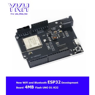 New WiFi and Bluetooth ESP32 Development Board 4MB Flash UNO D1 R32