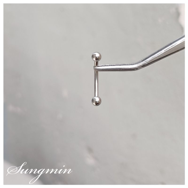 khuyên rốn 14G bi cơ bản gọn nhẹ khuyên rốn mini nhỏ gọn THÉP Y TẾ 316L