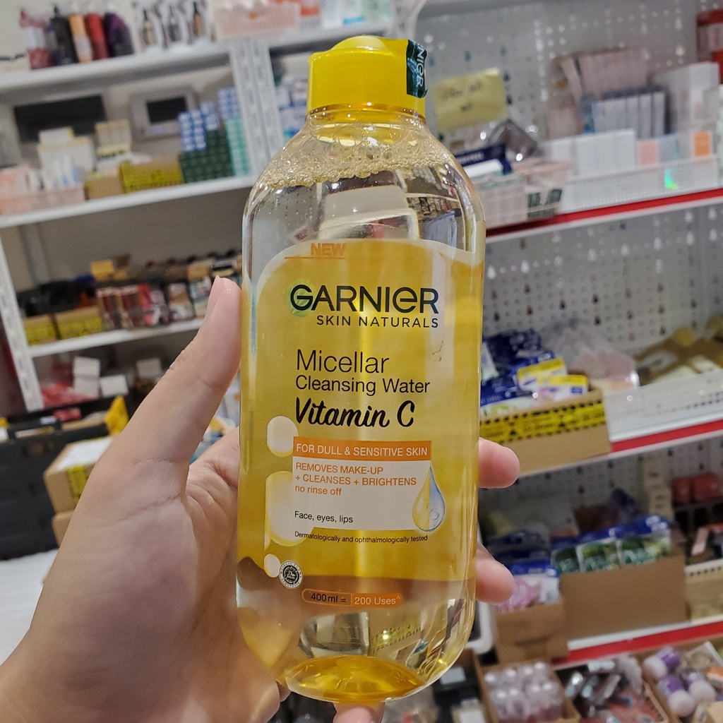 Nước Tẩy Trang Làm Sạch Sâu Garnier Micellar Cleansing Water Hồng/ Vàng/ Xanh Skinactive Cleansing Water Pháp 400ml