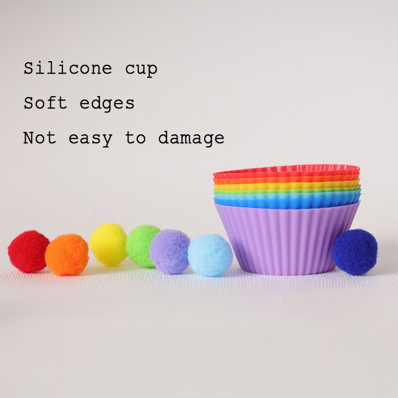 Kids Fine Motor Skills Clip Ball Toy Toddler Color Sorting Bowls Preschool Counting Montessori Early Learning Toys