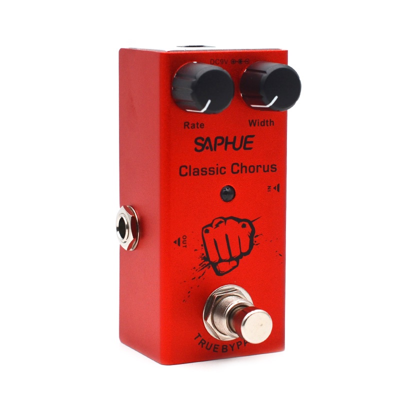 Bàn Đạp Guitar Điện Cổ Điển Quadrive / Distortion Crunch / Distortion / US Dream / Classic Chorus / Phase / Kỹ Thuật Số