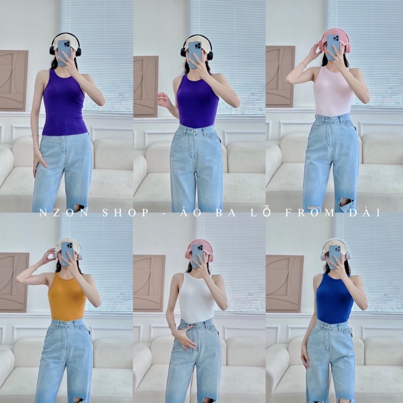 ÁO BA LỖ ÔM BODY FORM DÀI - NZON SHOP