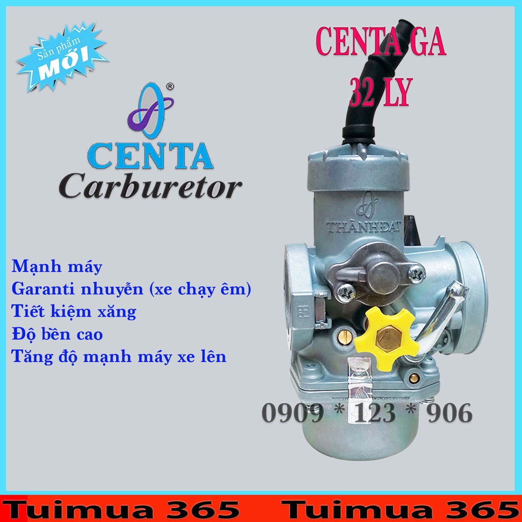 BỘ CHẾ HÒA KHÍ - BÌNH XĂNG CON CENTA 125,  CENTA 150, CENTA 175, Bông Mai