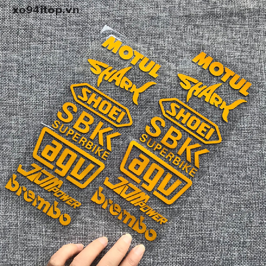 Miếng Dán Trang Trí Mũ Bảo Hiểm Xe Hơi / Xe Máy Màu Laser