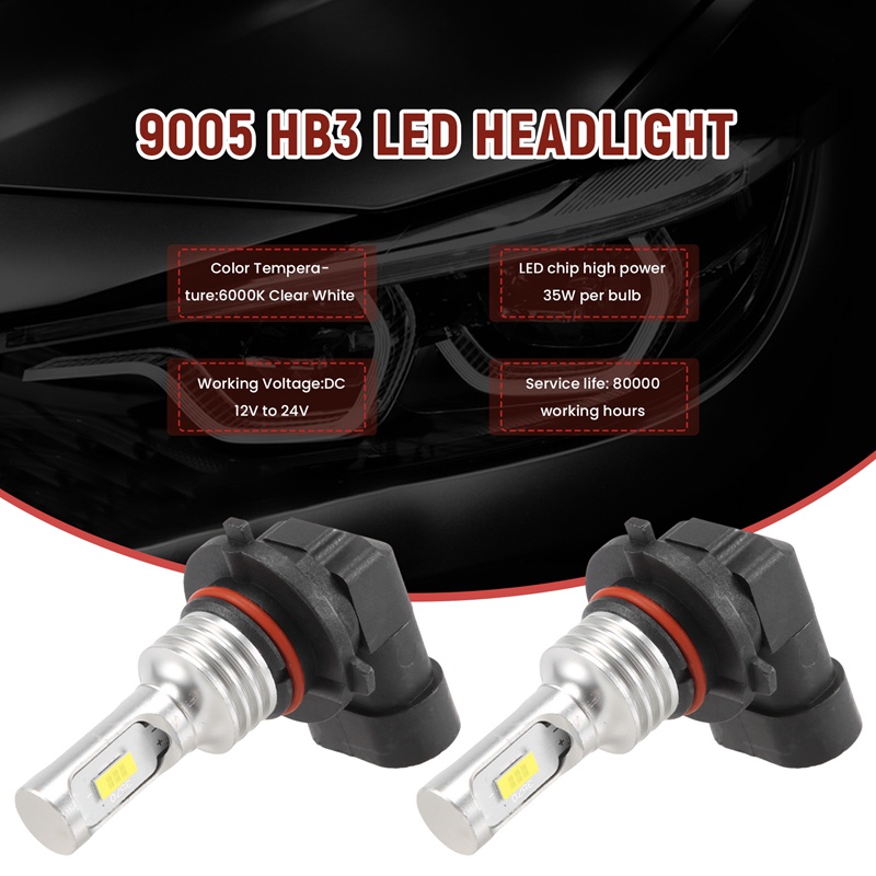 Đèn Pha led 9005 hb3 35w 4000lm 6000k Ánh Sáng Trắng Chất Lượng Cao
