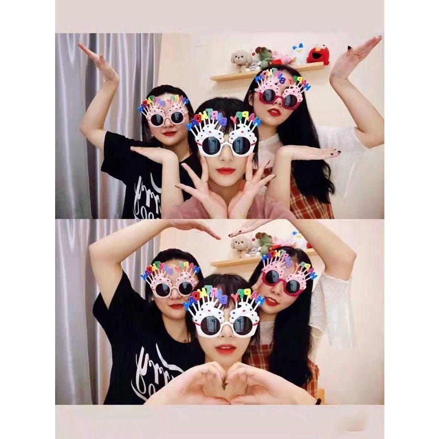 Mắt kính HPBD đáng yêu vui nhộn cho tiệc sinh nhật, happy birthday