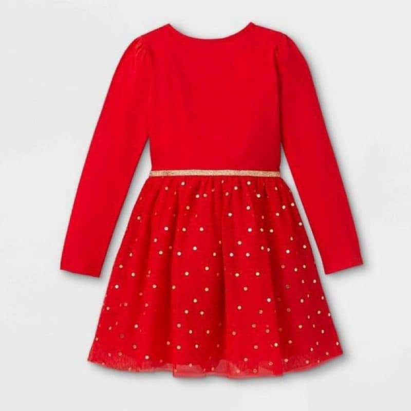 Đầm bé gái tết váy tết cho bé gái size đại thun cotton màu đỏ hồng xinh xắn mặc lễ tết