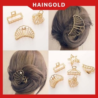 Kẹp tóc cặp tóc càng cua kim loại 5 răng hàn quốc đẹp hot trend