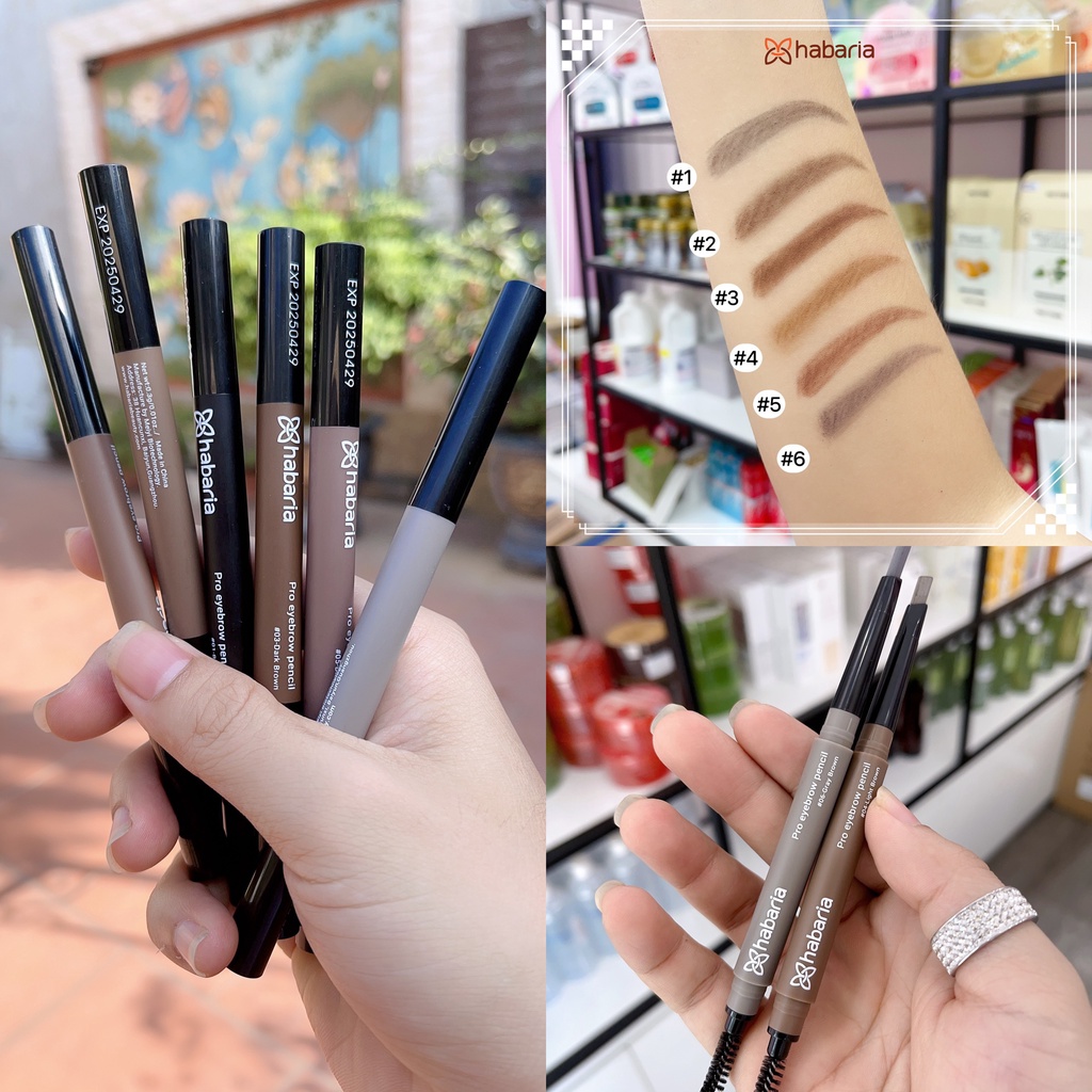 Chì kẻ mày 2 đầu HABARIA PRO EYEBROW PENCIL