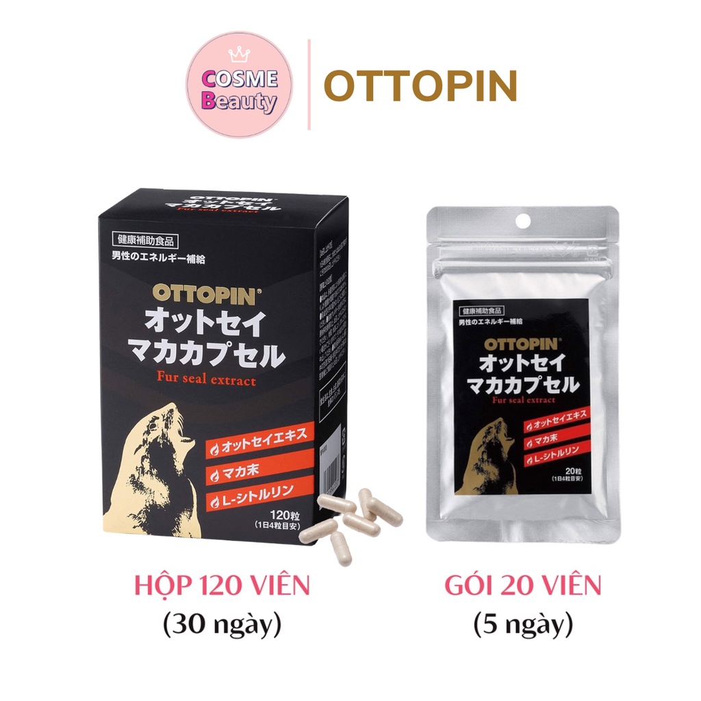 Tăng cường sinh lý nam giới cao cấp Nhật Bản OTTOPIN giảm suất tinh sớm, kéo dài thời gian quan hệ 120 viên Cosme.Beauty