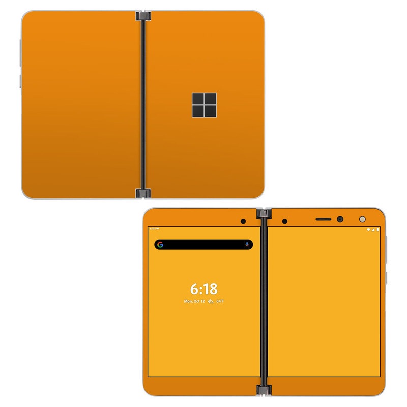 Skin decal dán Surface Duo mẫu Solid State Orange (đã cắt sẵn, dễ dán)