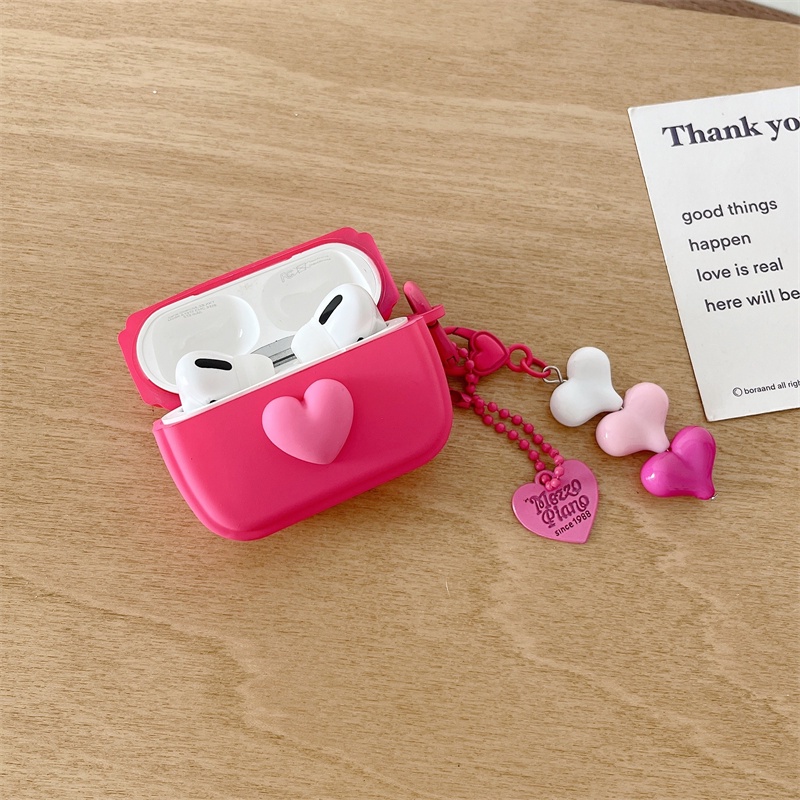 Vỏ Bảo Vệ Hộp Sạc Tai Nghe Bluetooth Không Dây Airpods1 / 2 3 Pro Air Pods Pro 3 Hình Cô Gái Xinh Xắn Ốp