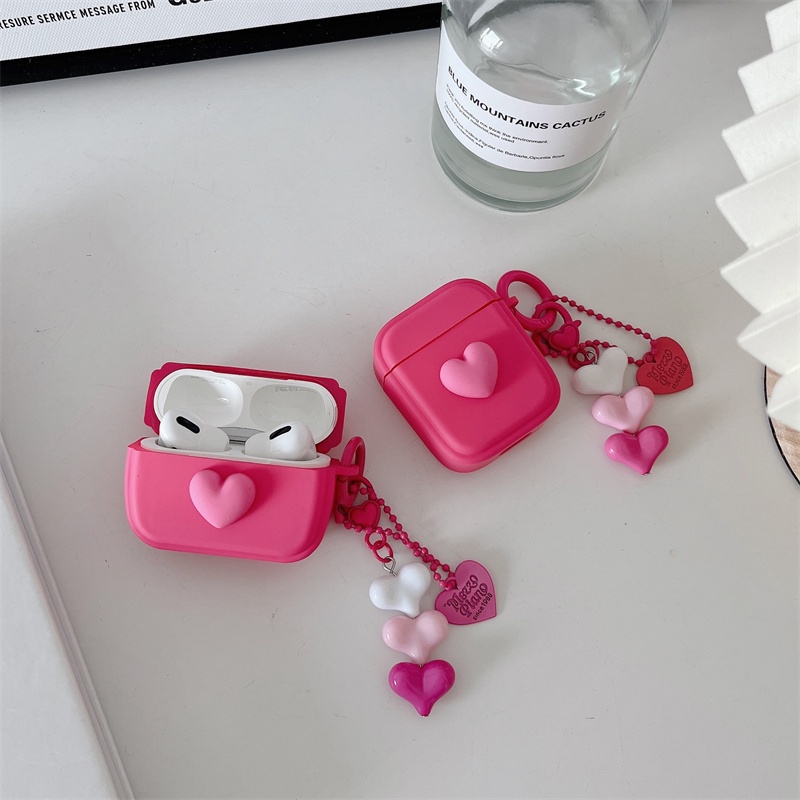 Vỏ Bảo Vệ Hộp Sạc Tai Nghe Bluetooth Không Dây Airpods1 / 2 3 Pro Air Pods Pro 3 Hình Cô Gái Xinh Xắn Ốp